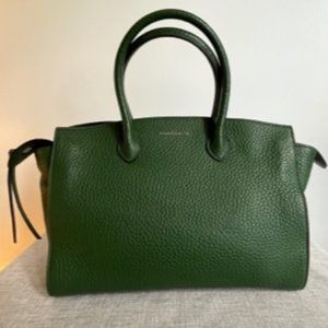 Italian Coccinelle Leather Satchel - Green